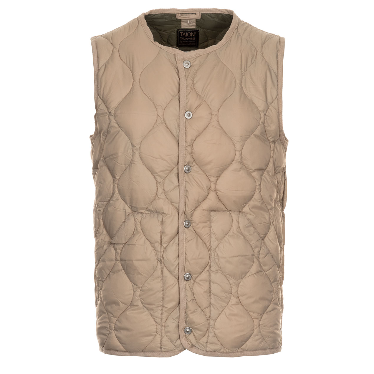 Taion-military-crew-neck-down-west-TAION-004-ALSBML-1-G-BEIGE-6 taion-military-crew-neck-down-west-taion-004-alsbml-1-g-beige-6