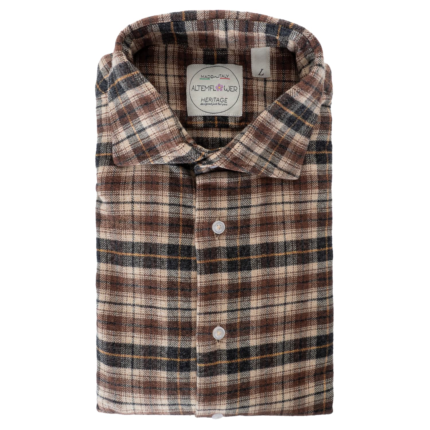 Flanell Hemd Positano Braun