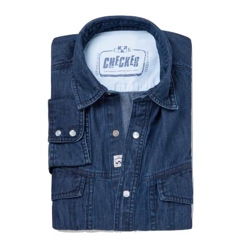 Das original Checker Jeanshemd ist zurück. checker-dynasty-dark-blue-pichi-red
