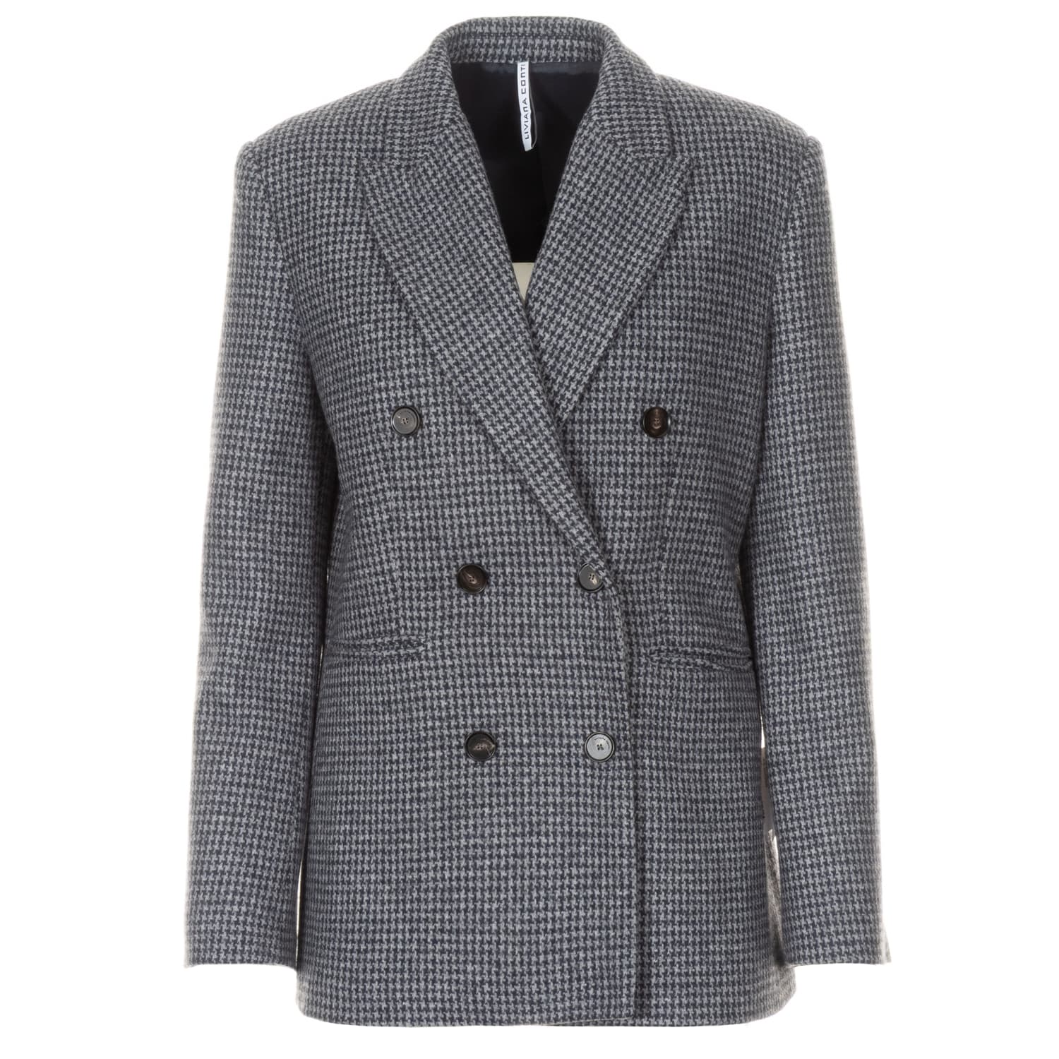 Blazer im Hahnentrittmuster