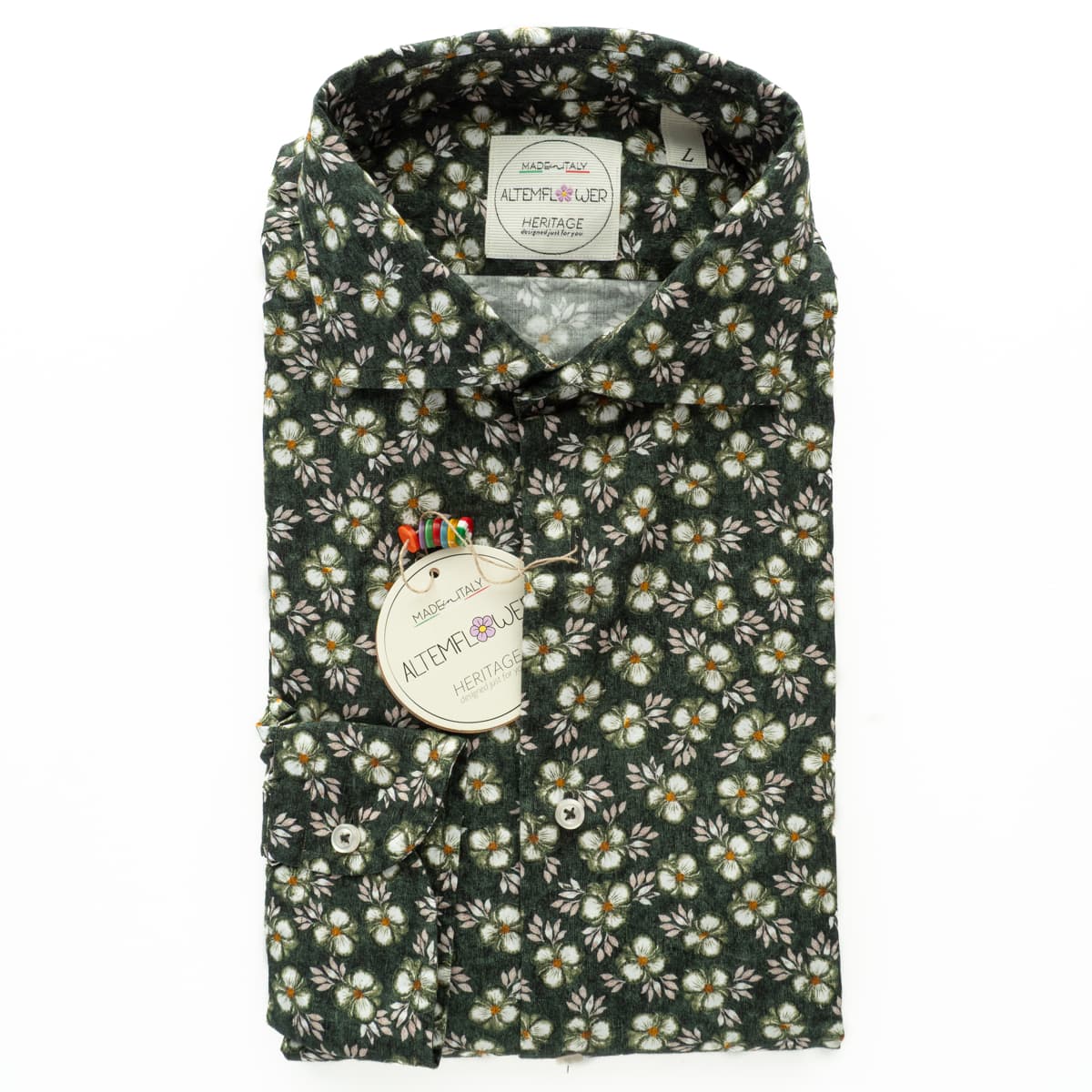 Hemd Positano Floral Grün
