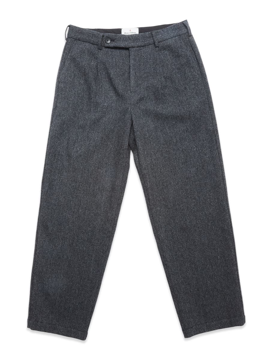 Kyoto Pant Fischgrät Black Kyoto Pant Fischgrät Black