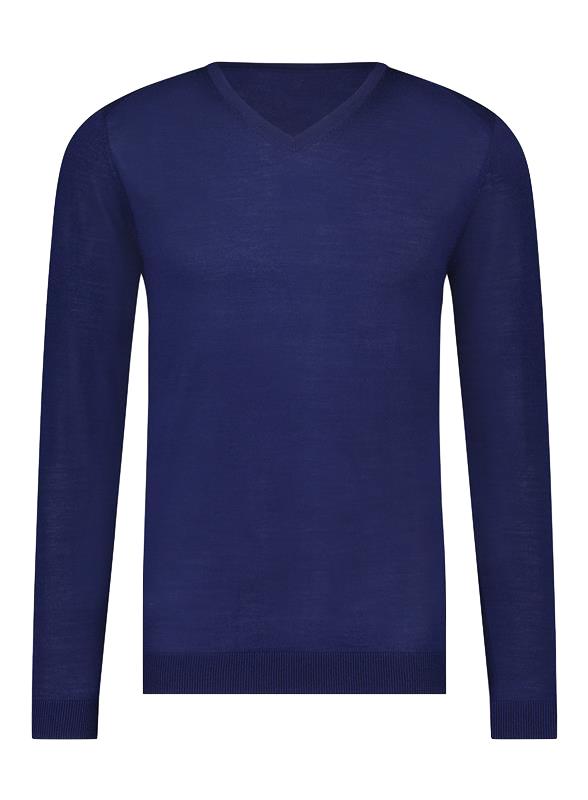 V-Neck Pullover London Merinowolle
