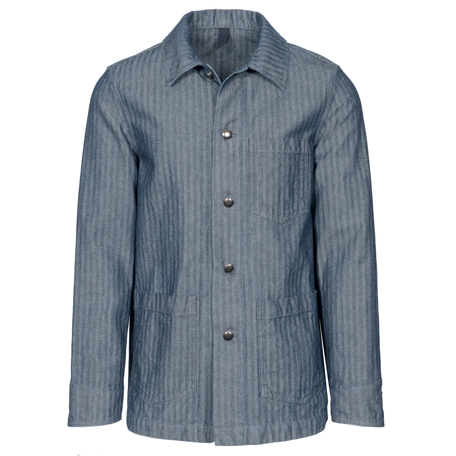 Shacket Baumwolle Herringbone