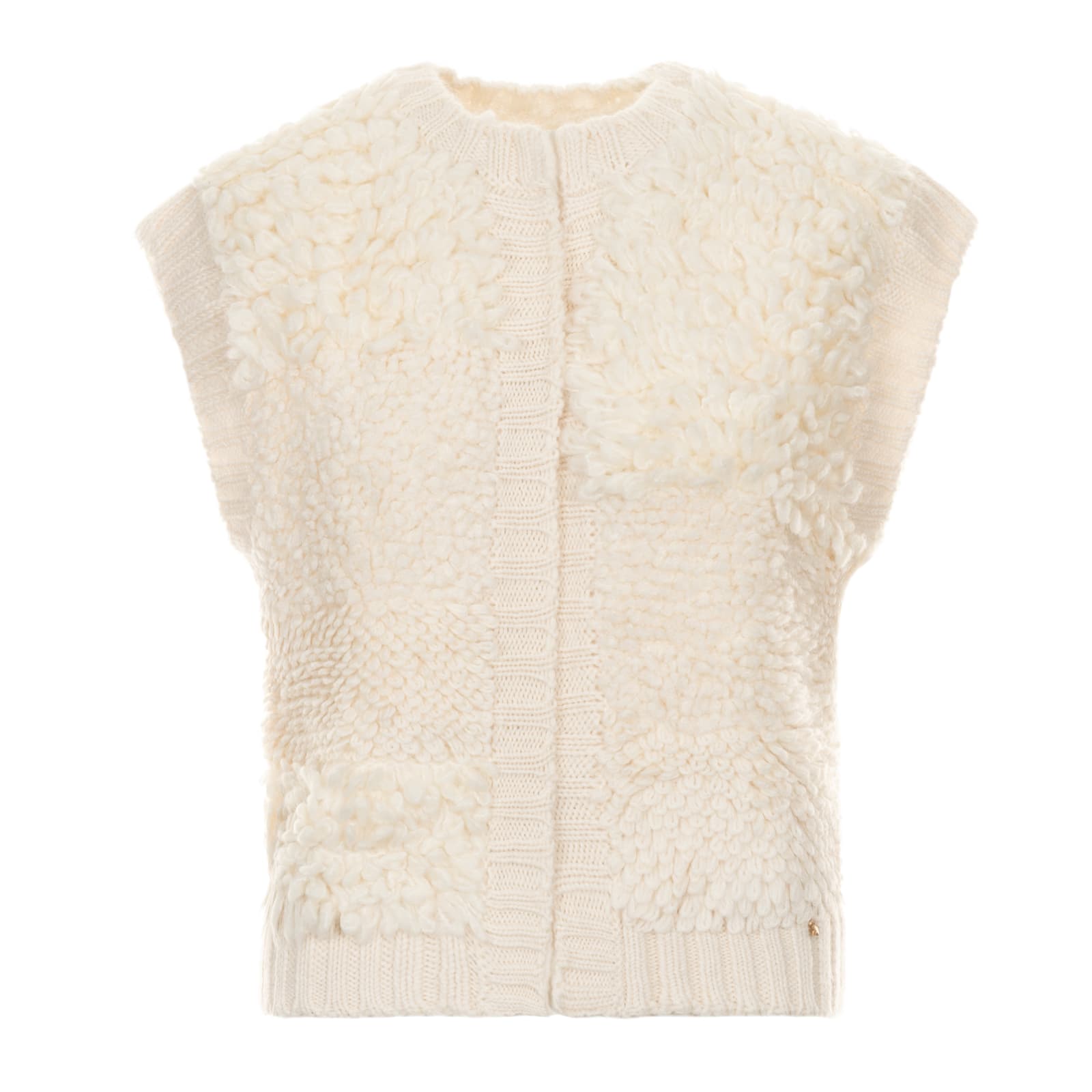 Strick Weste Bongo Teddyfleece