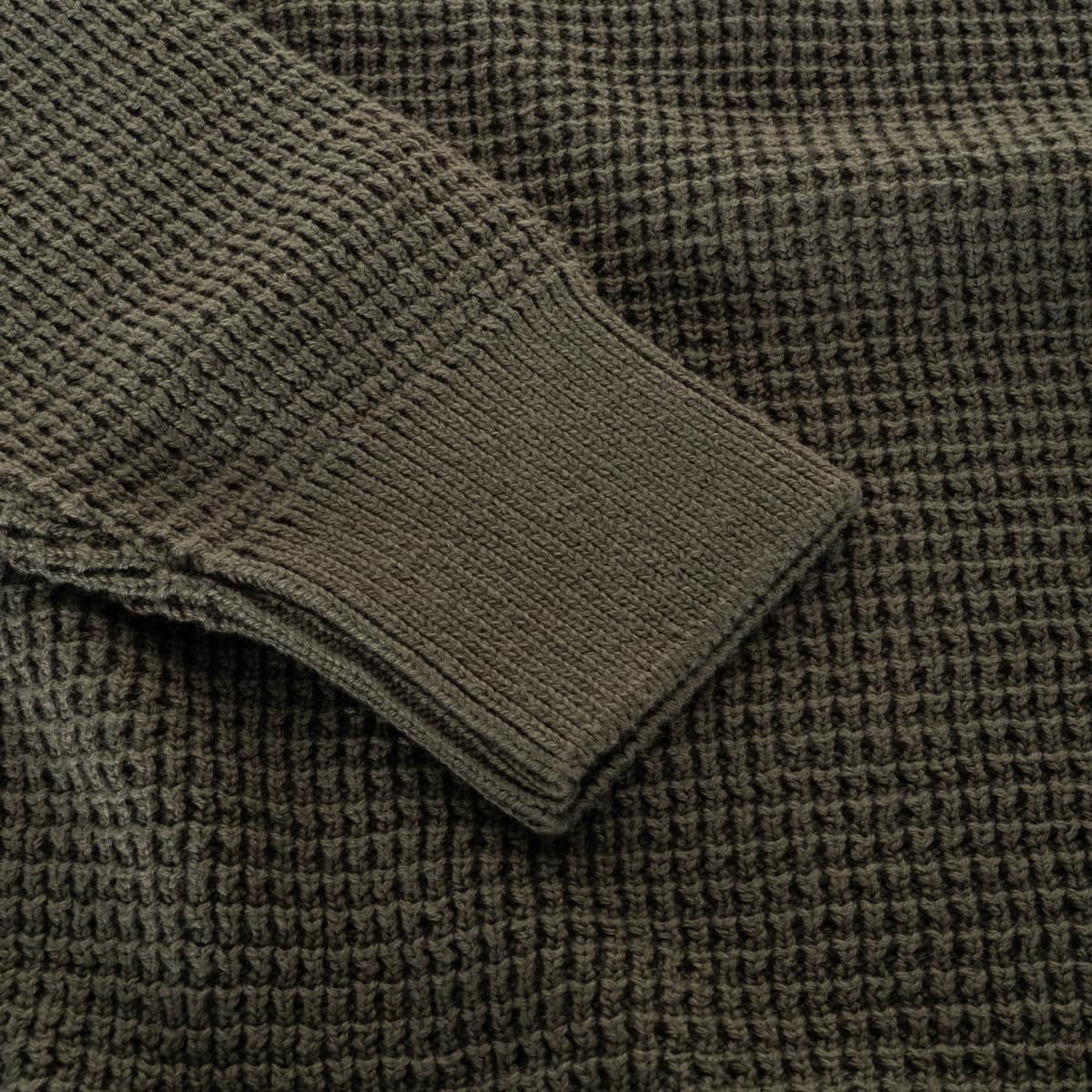 Cotton-Cashmere Sweater Waffelstruktur