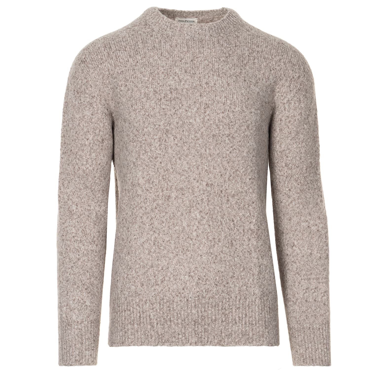 Tweed Rundhalspullover
