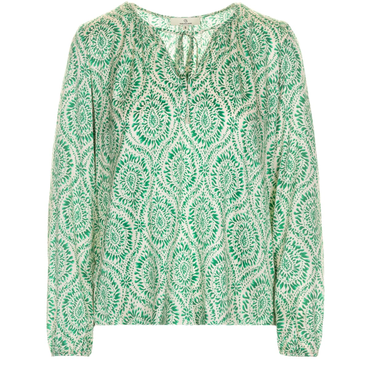 Seidenbluse Pamela Grün Seidenbluse Pamela Grün