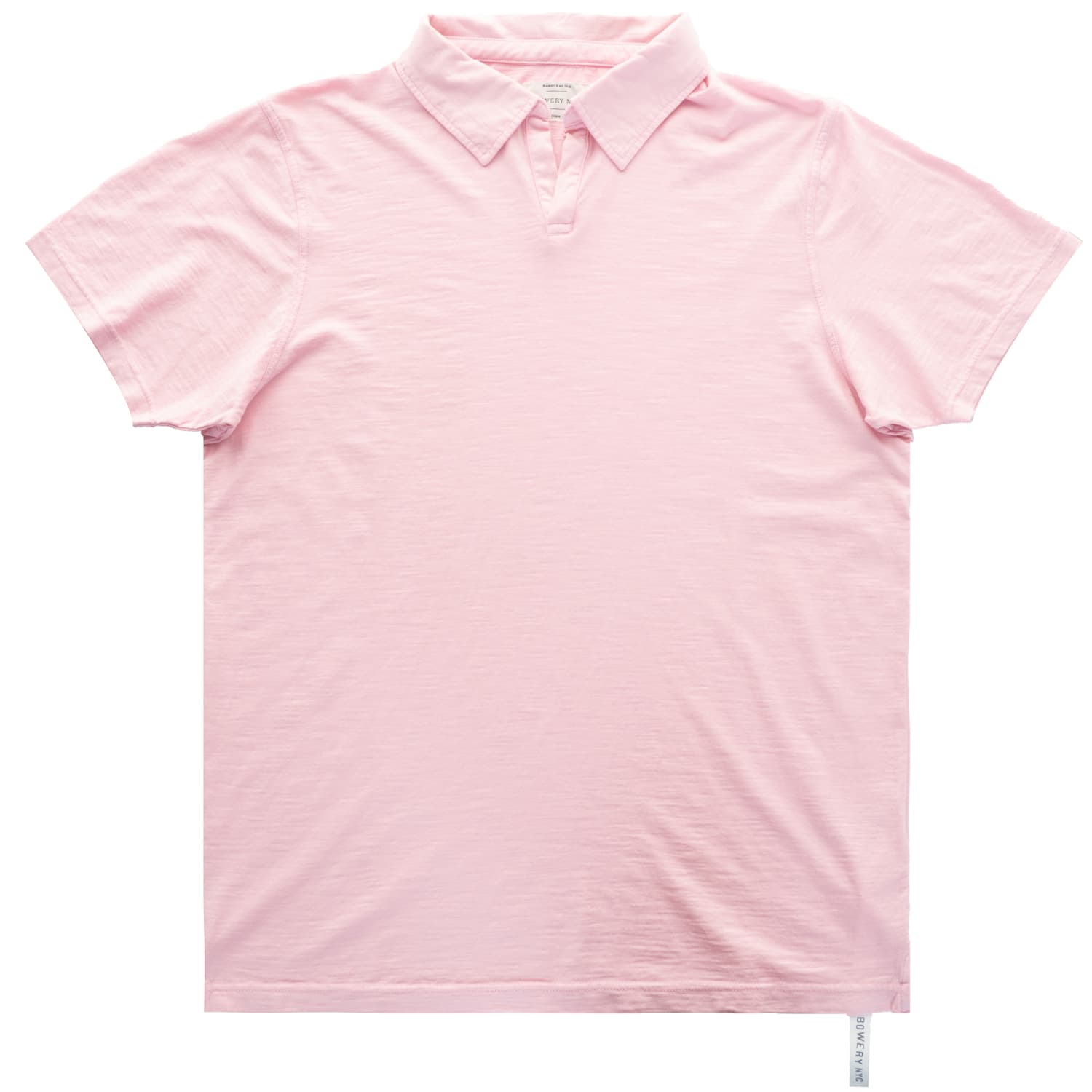 Polo Baumwolle Slub Rosa