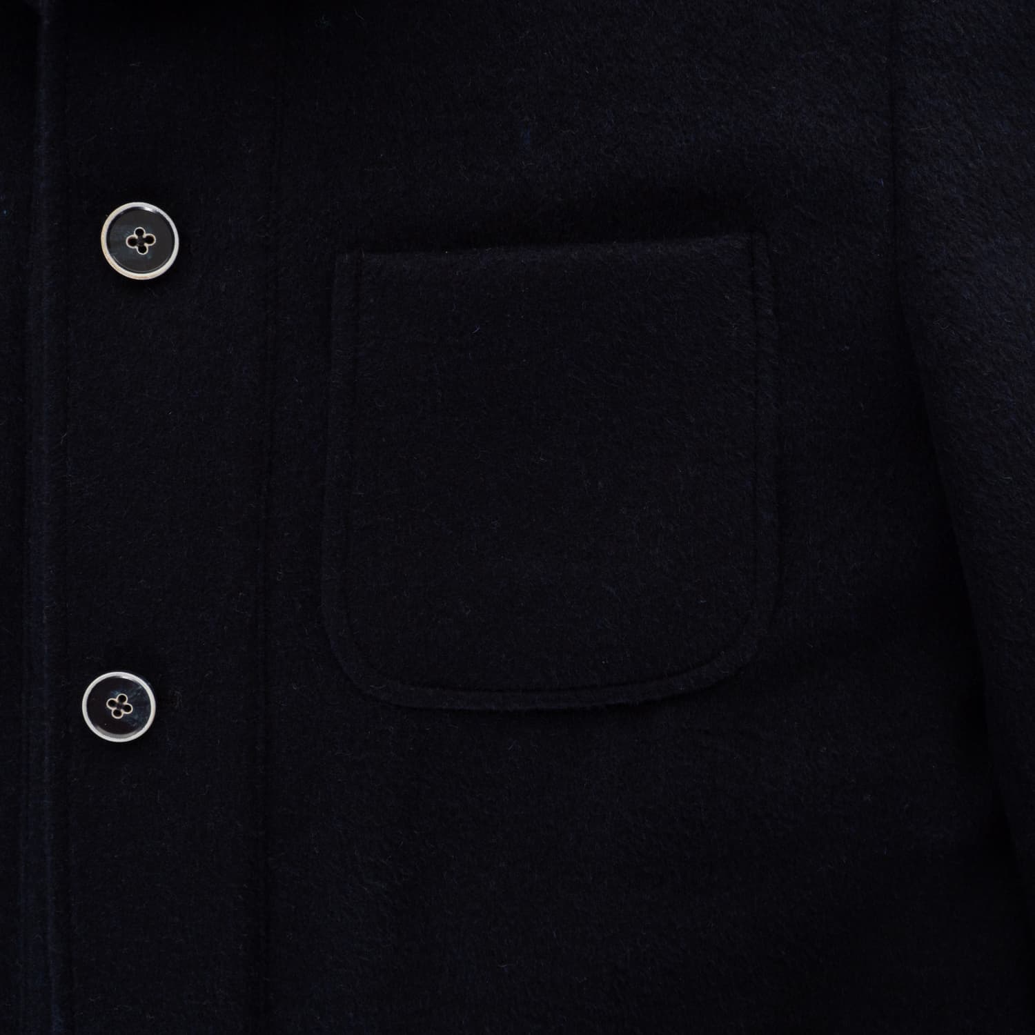 Overshirt Wolle Dunkelblau