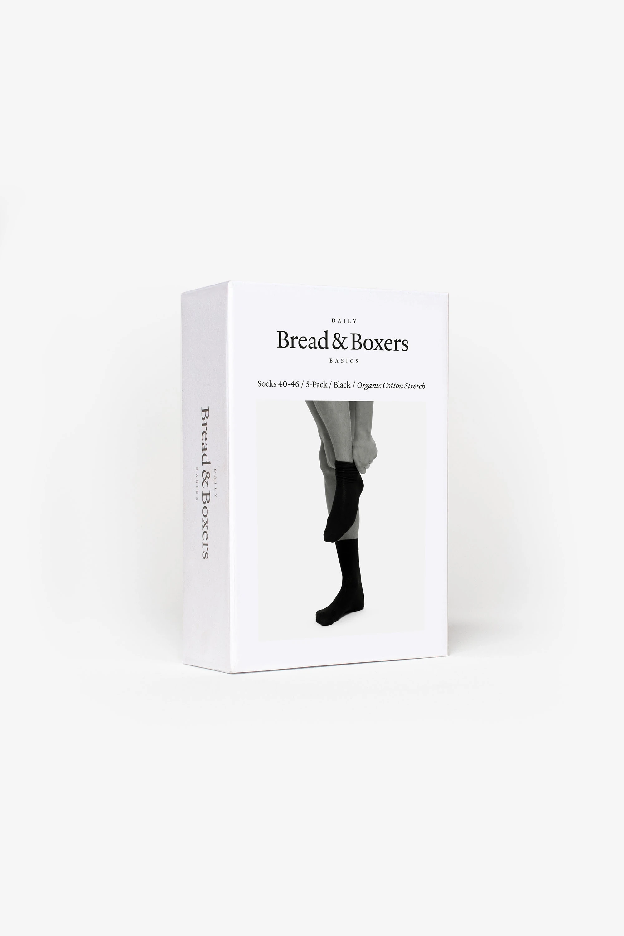 Baumwollsocken 5er-Pack Schwarz