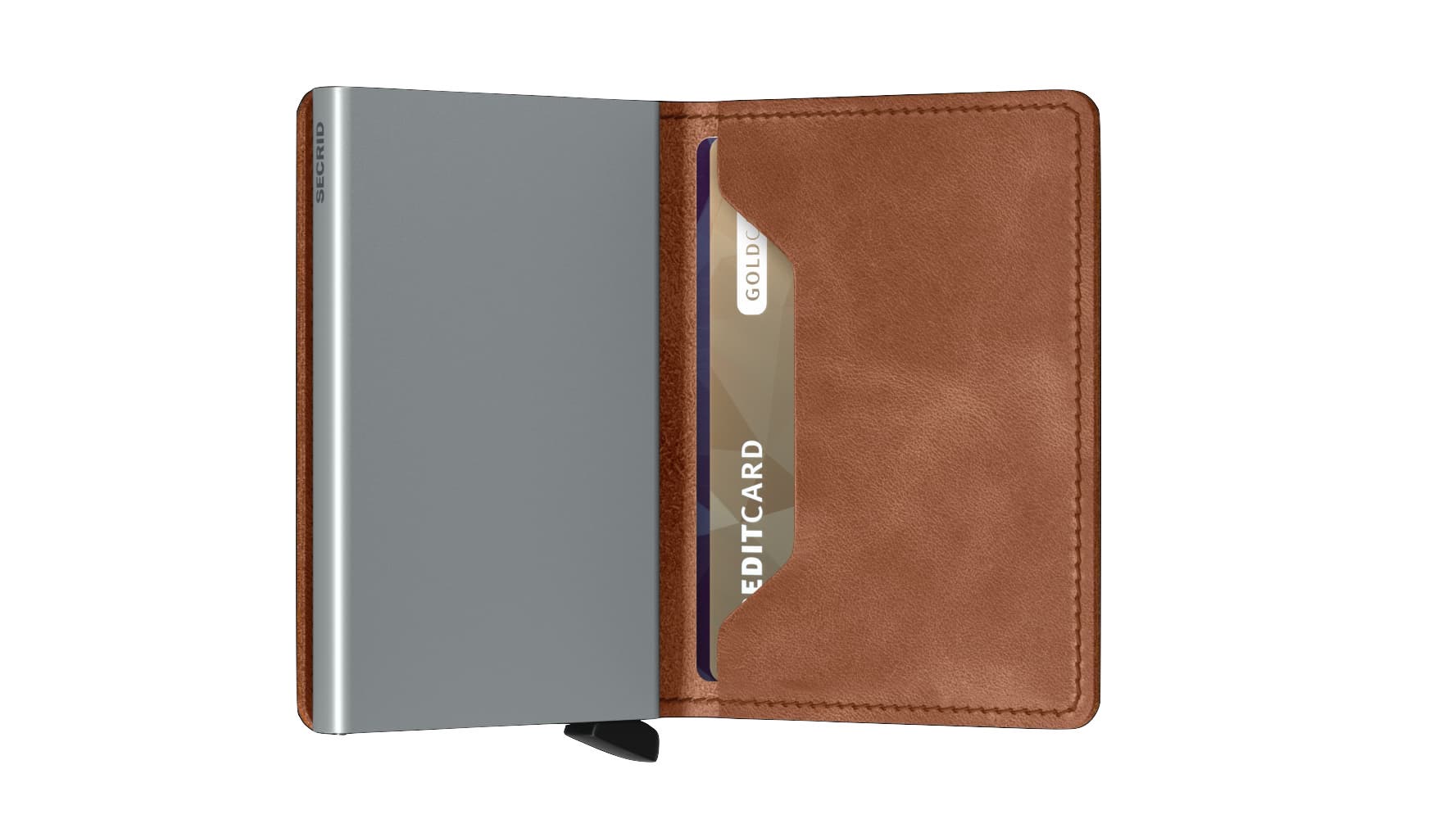Secrid_Slimwallet_Vintage_Cognac-Silver_Semi_Open secrid_slimwallet_vintage_cognac-silver_semi_open