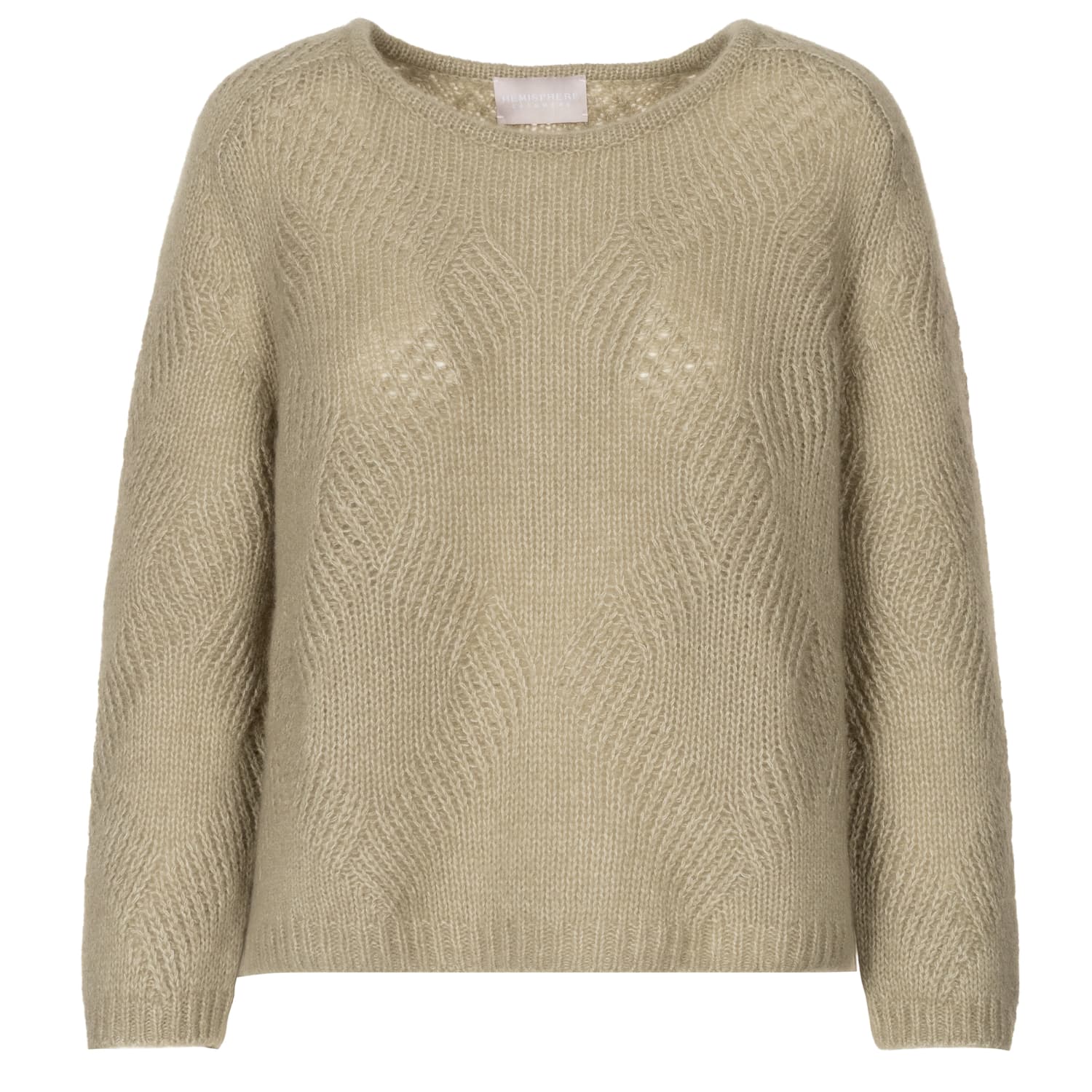 Kaschmir Strickpullover Khaki