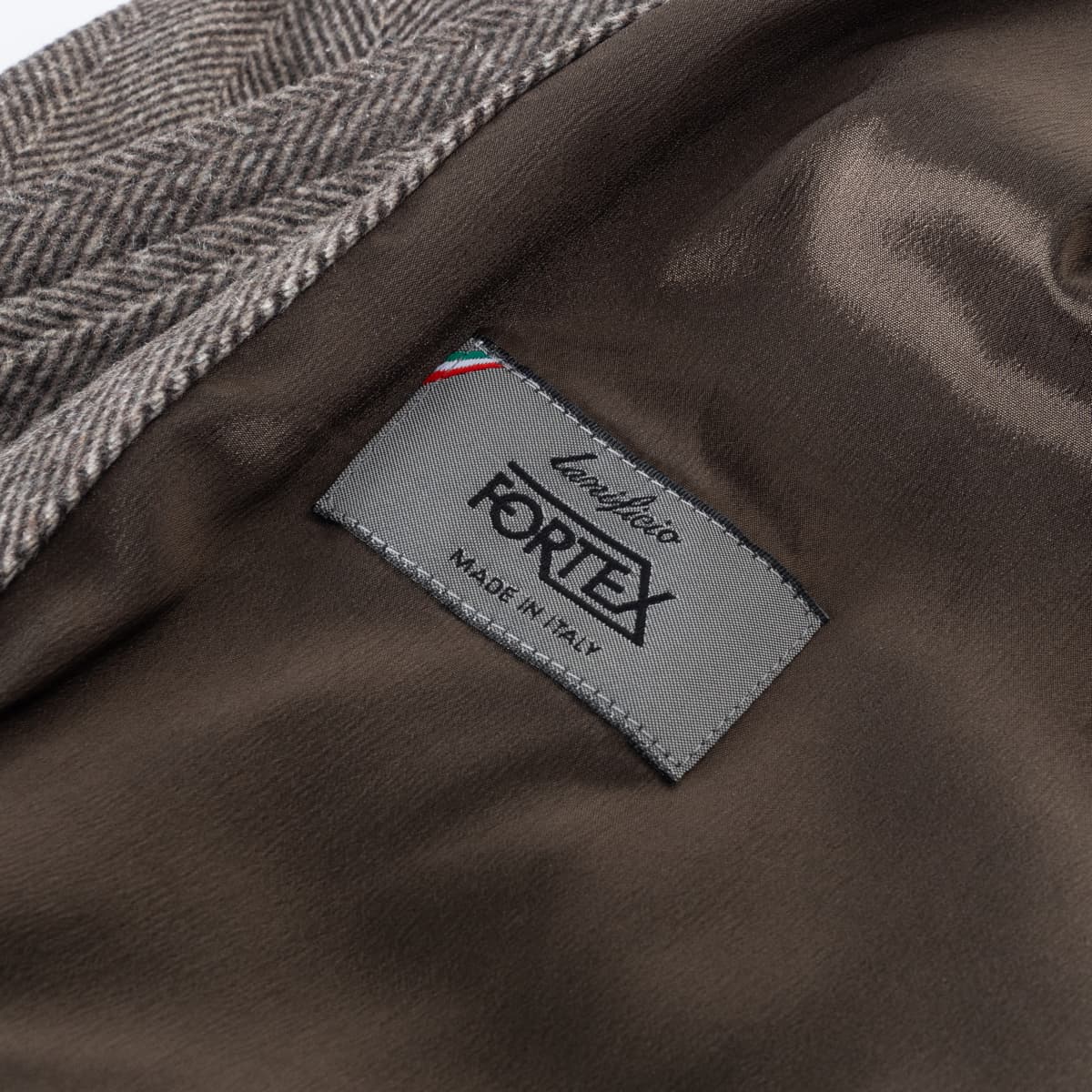 Blouson Fischgrät Braun