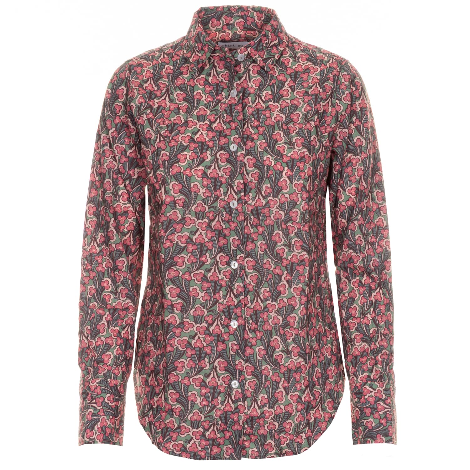 Baumwollbluse mit Allover-Print