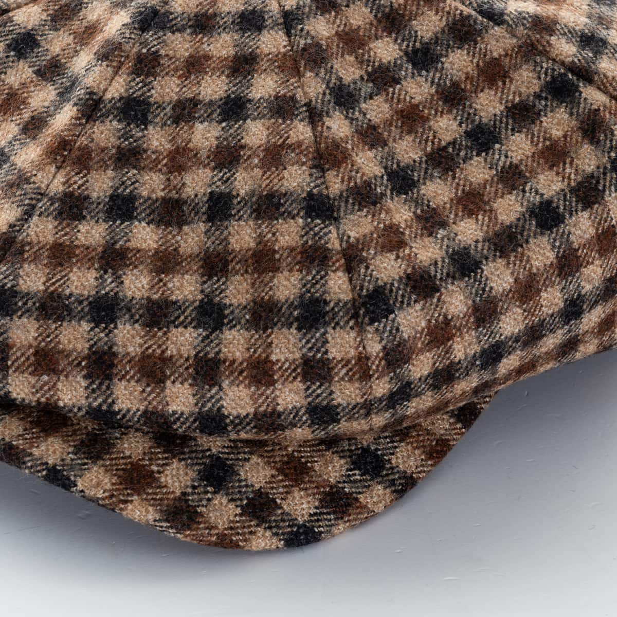Newsboy Retro Cap Wolle Brown
