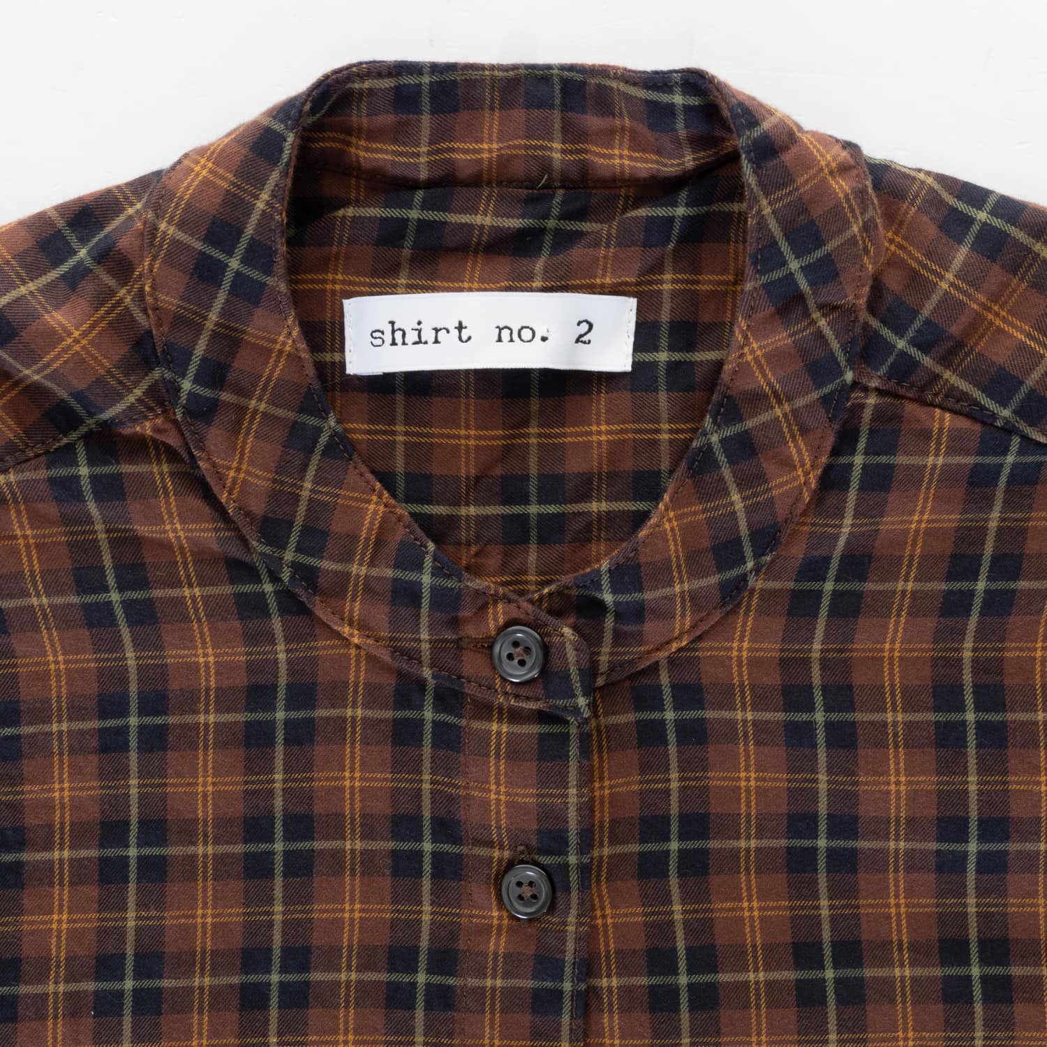 Baumwollbluse Grizzly mit Stehkragen