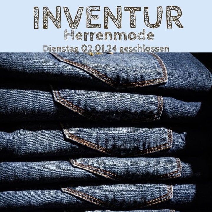 Heute haben wir den Herrenladen wegen Inventur den 414265413_380653857685867_5614159499894564583_n