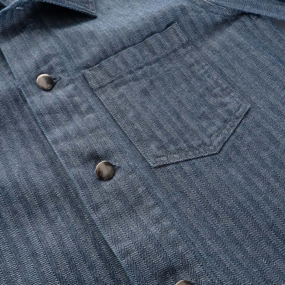 Shacket Baumwolle Herringbone