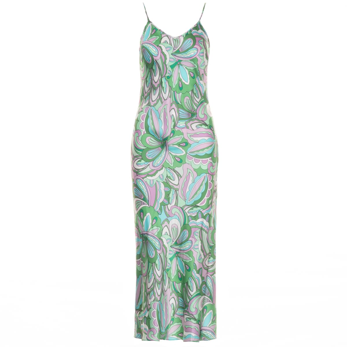 Kleid aus Seide Sally Grün