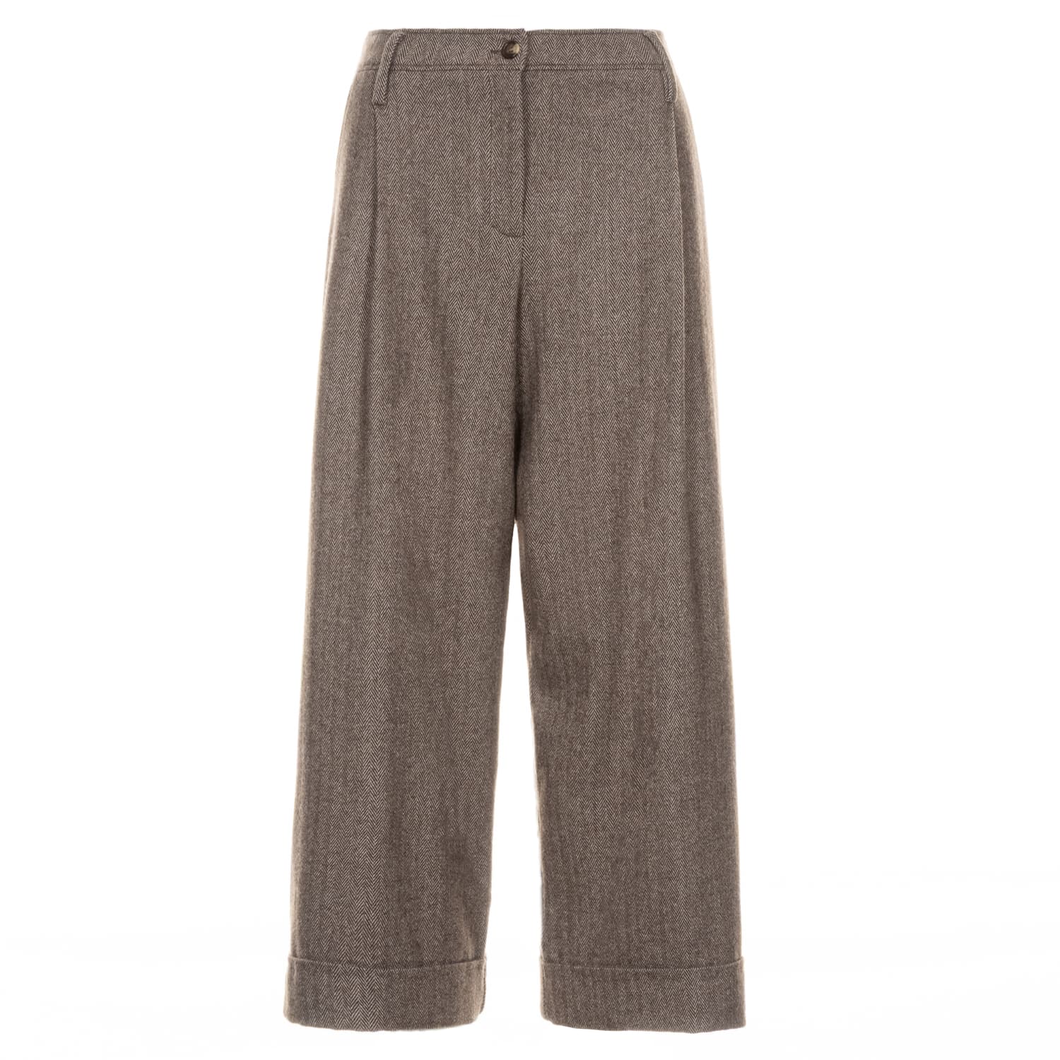 Wollhose mit Fischgrätmuster