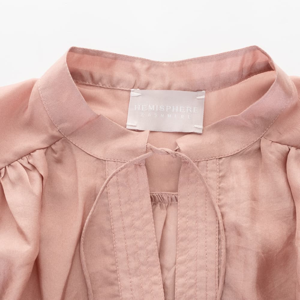 Seidenbluse Fioren Altrosa
