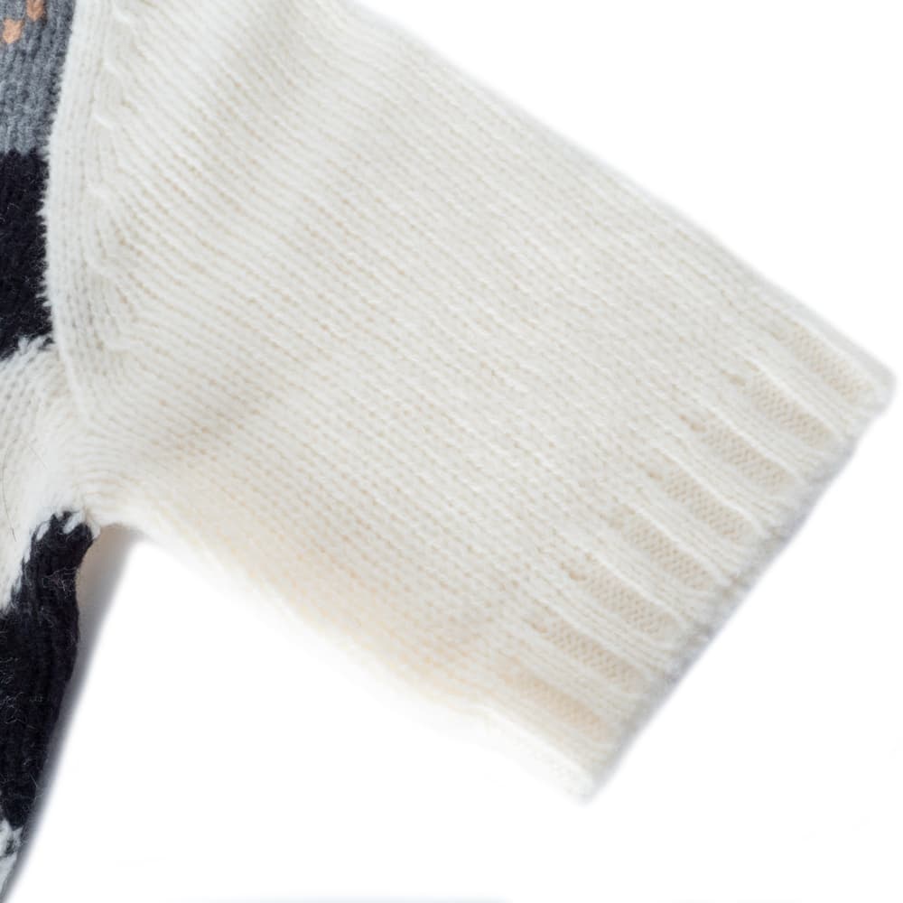 Kurzarm Strickpullover Wolle-Kaschmir