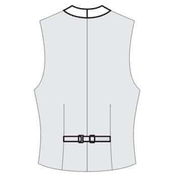 Futterrücken mit Riegel, Stoffhalsloch