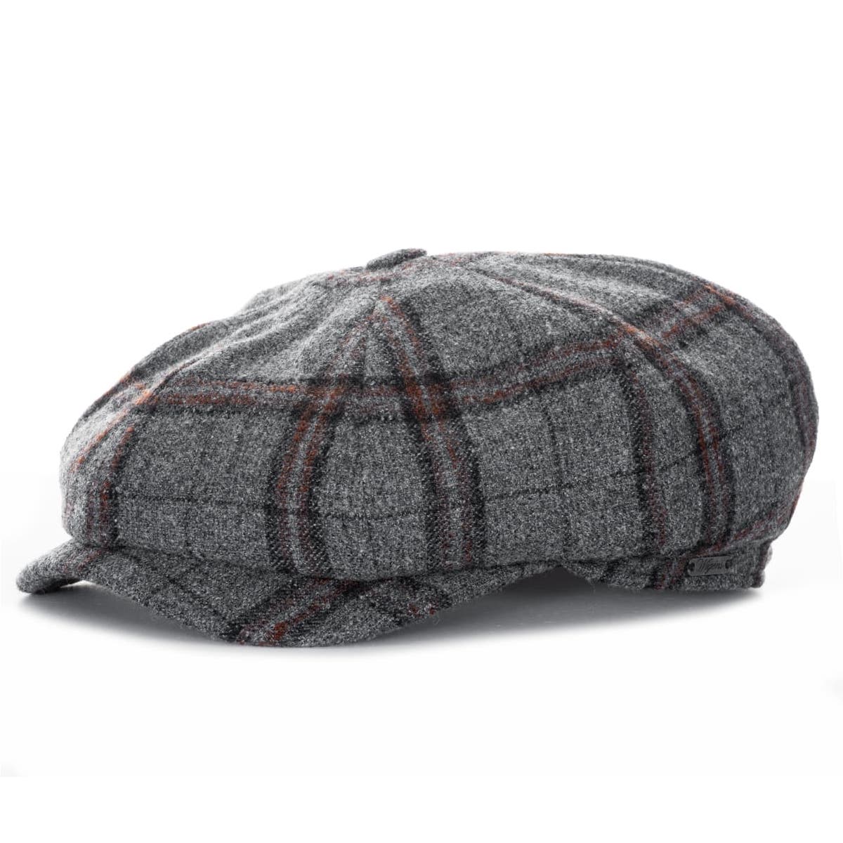 Newsboy Retro Cap Karo Anthrazit