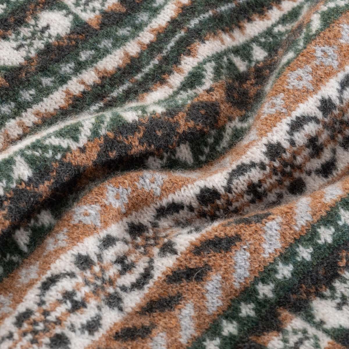 Fairisle Pullover aus Geelong-Wolle Grün