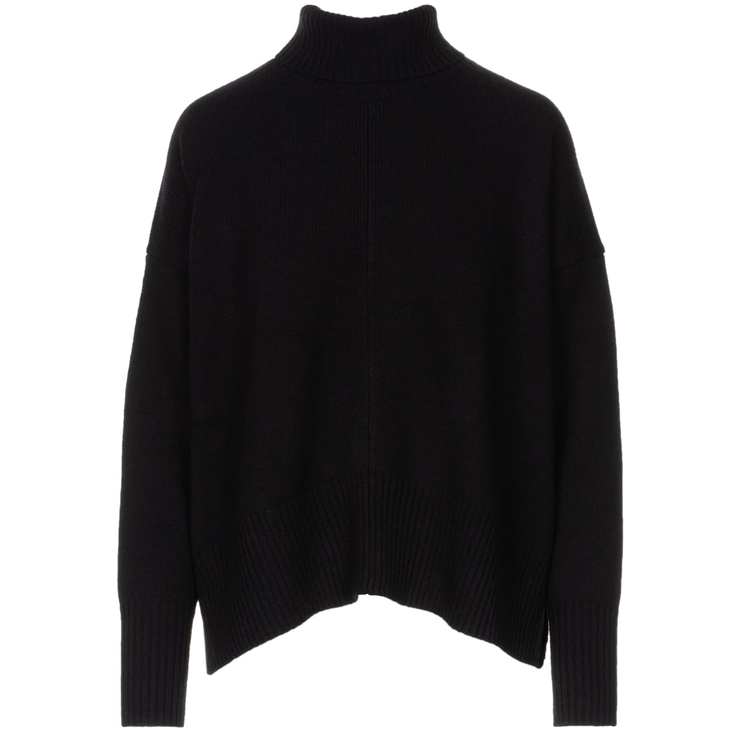 Rollkragenpullover Wolle-Yak