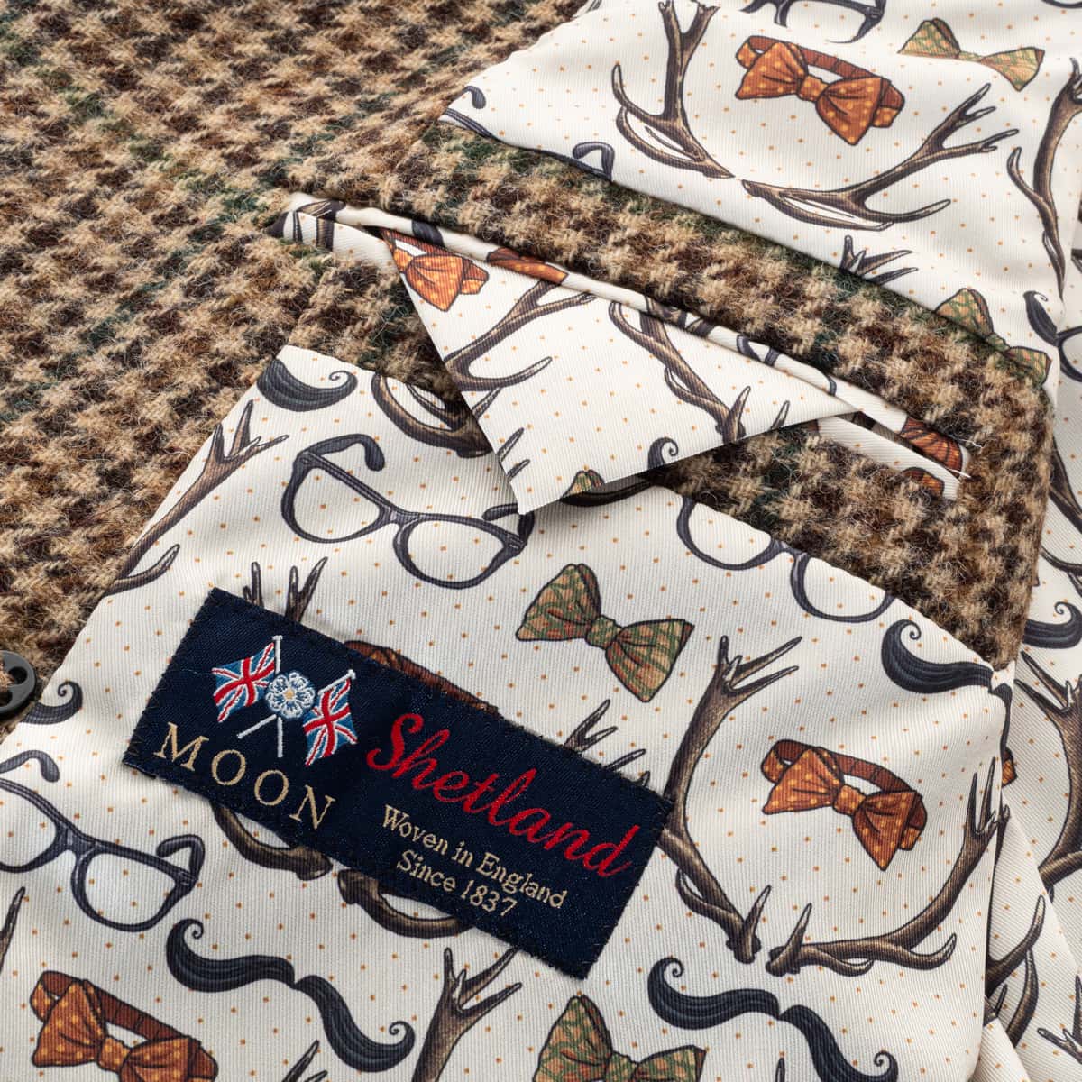 Tweed Mantel Shetland Wolle