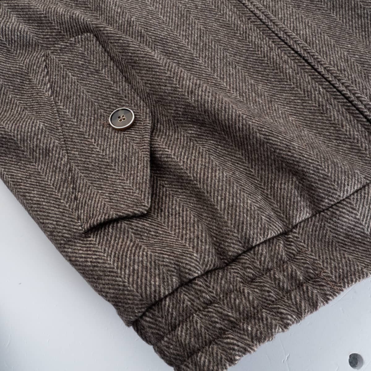 Blouson Fischgrät Braun