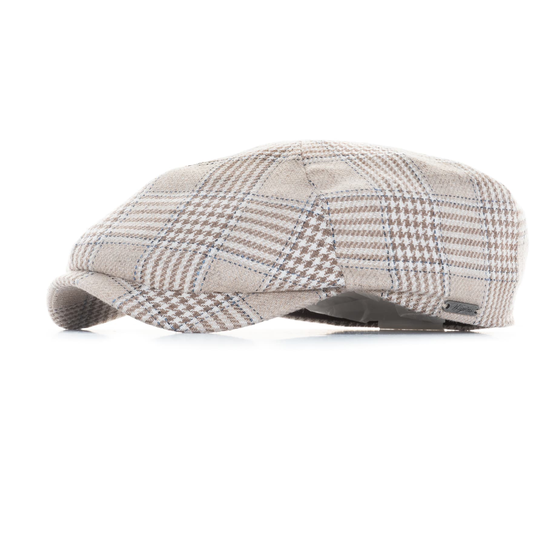 Newsboy Slim Cap Glencheck Natur