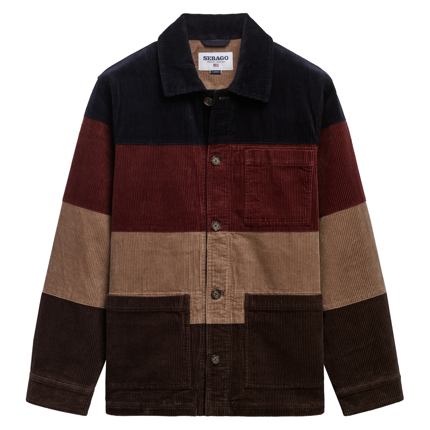 Cordjacke Dorr Bunt gestreift