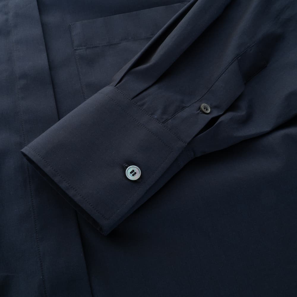 Longbluse mit Stehkragen