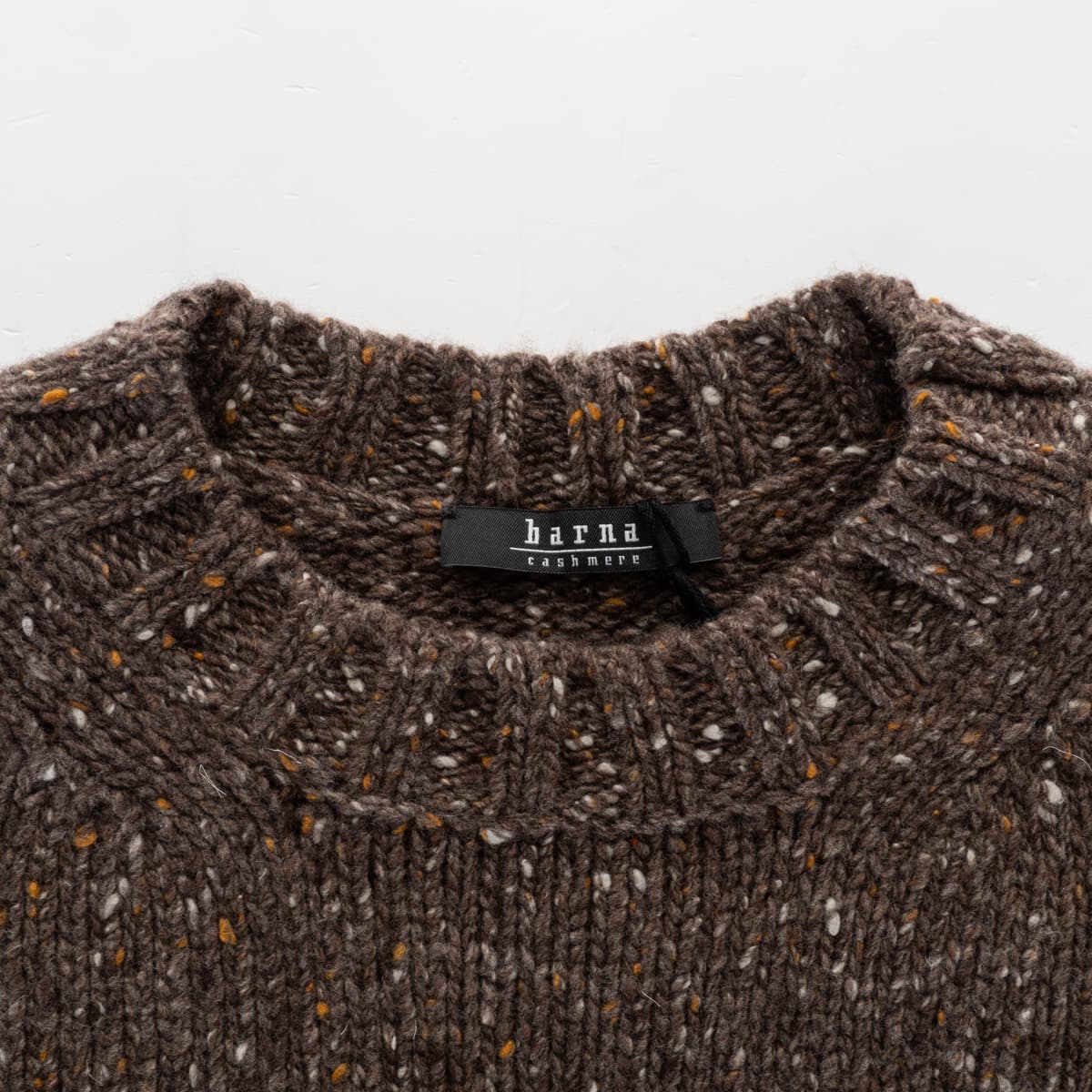 Cashmere Pullover Tweed Crew Neck