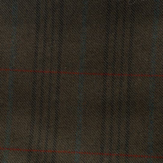 37: Scabal Wollflannel grün-kariert