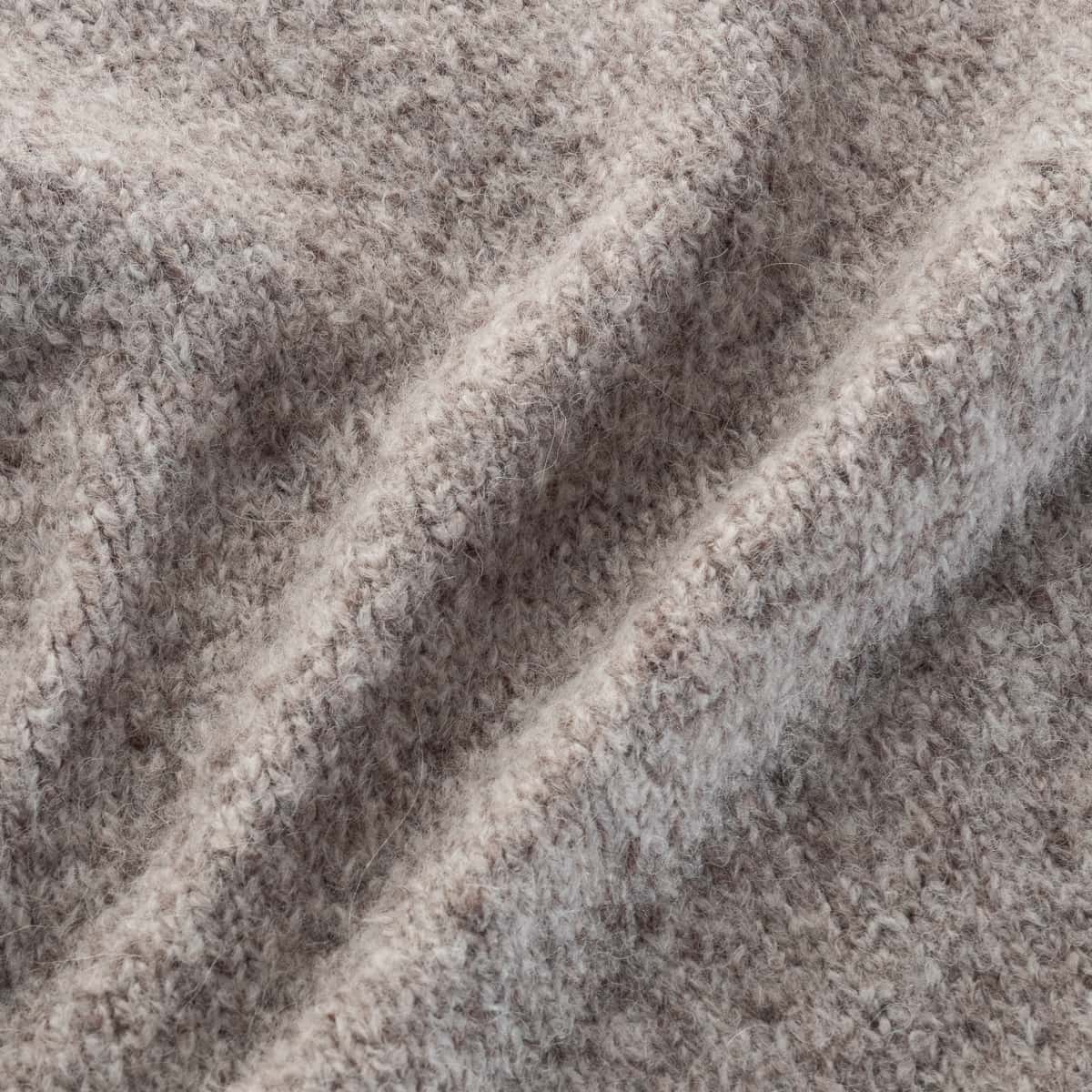 Tweed Rollkragenpullover Natur