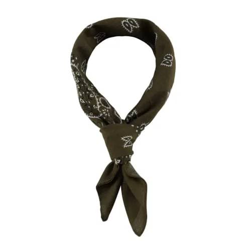 Bandana Paisley Baumwolle Olive