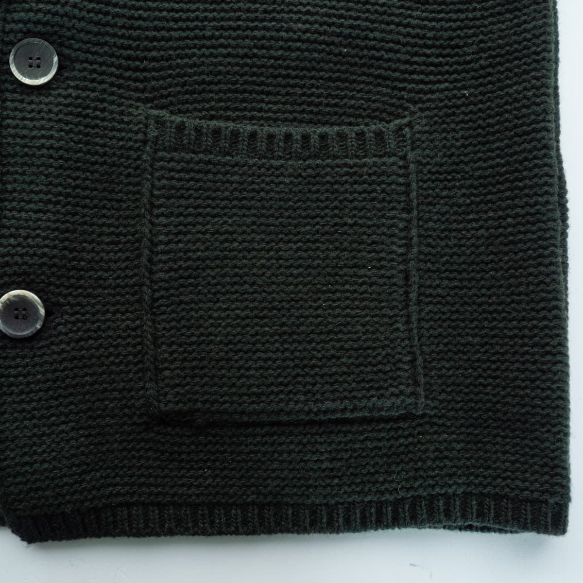 Grobe Strickjacke aus Schurwolle