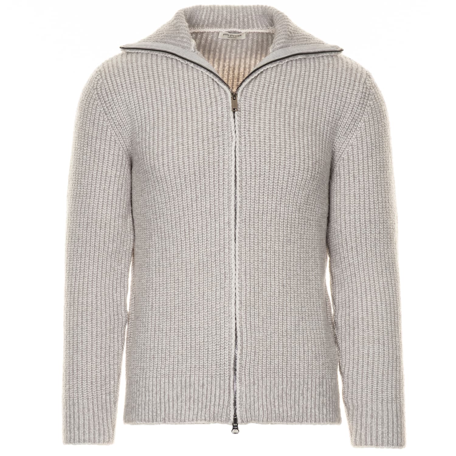 Zippjacke in 2-farbiger Perlfangstruktur