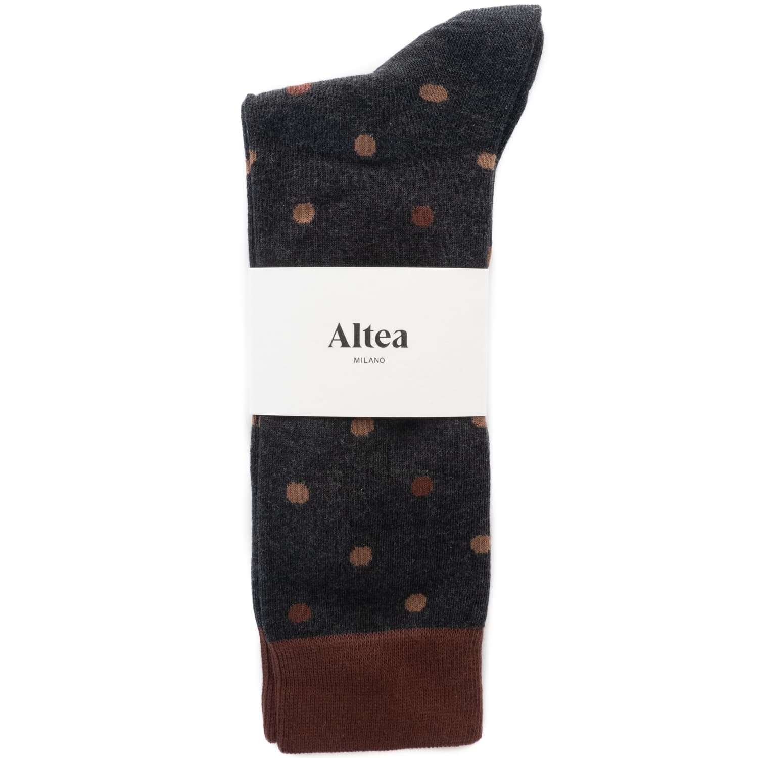 Socken Anthrazit Gepunktet