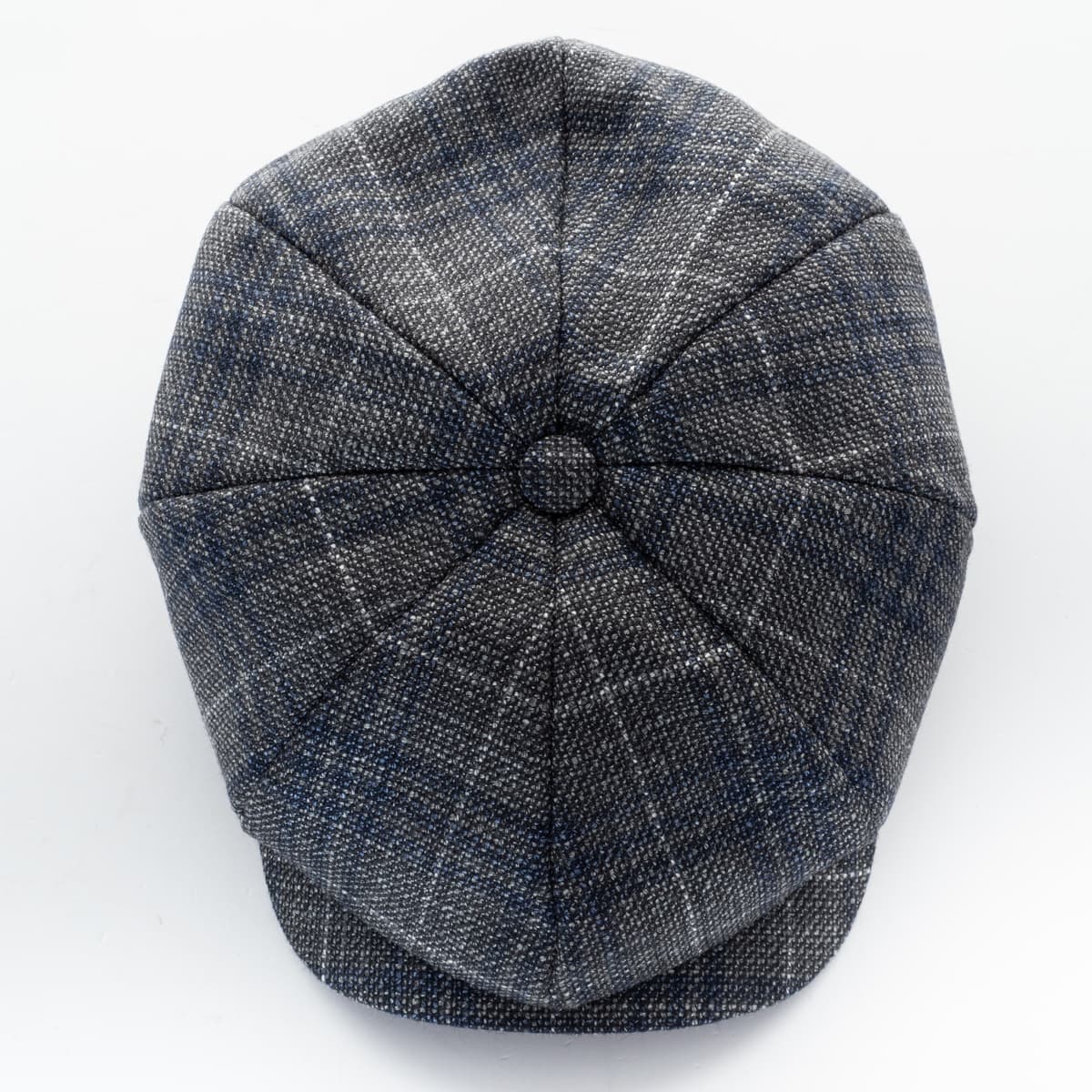 Newsboy Classic Cap Wolle-Seide Grau