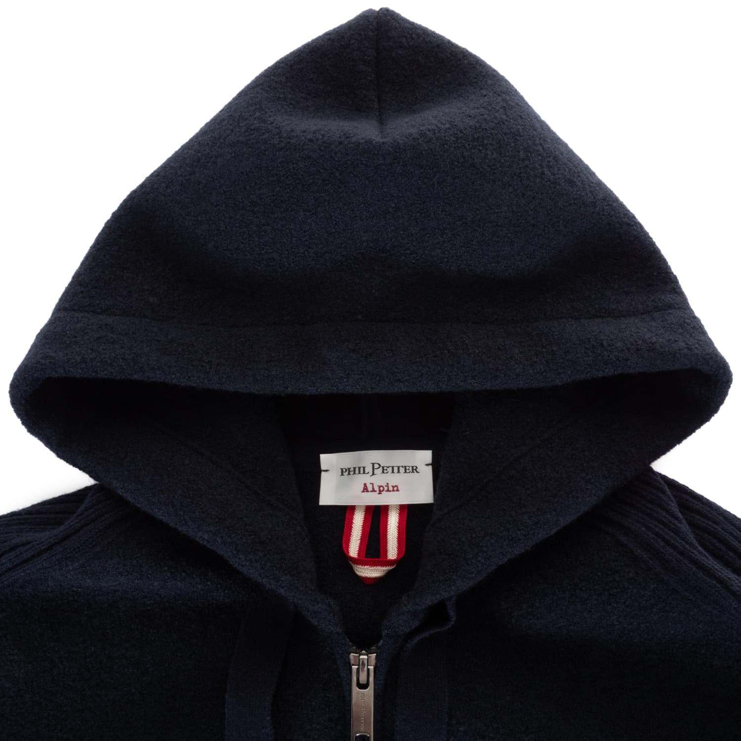 Kapuzenjacke aus Merinowollstrick