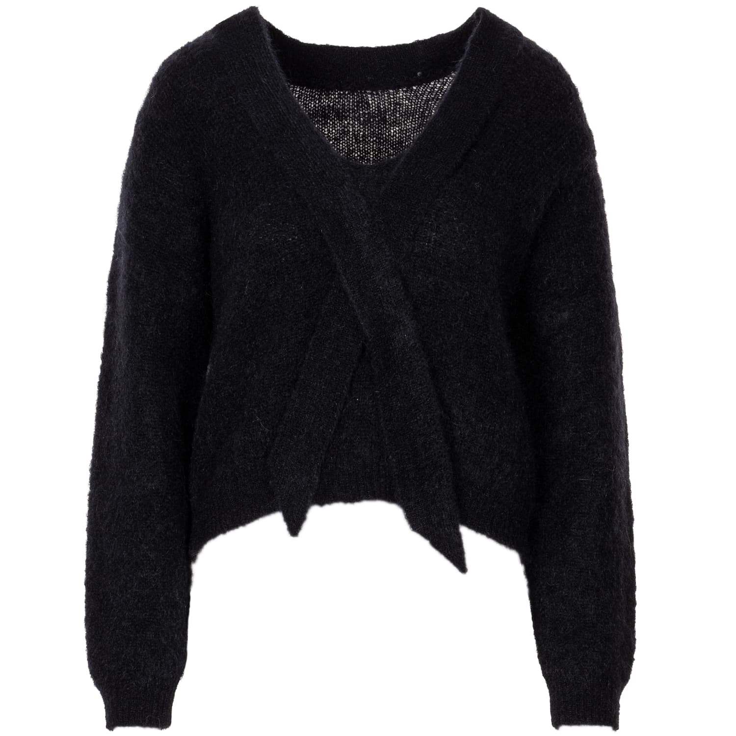 Mohair-Cardigan Albane mit V-Ausschnitt