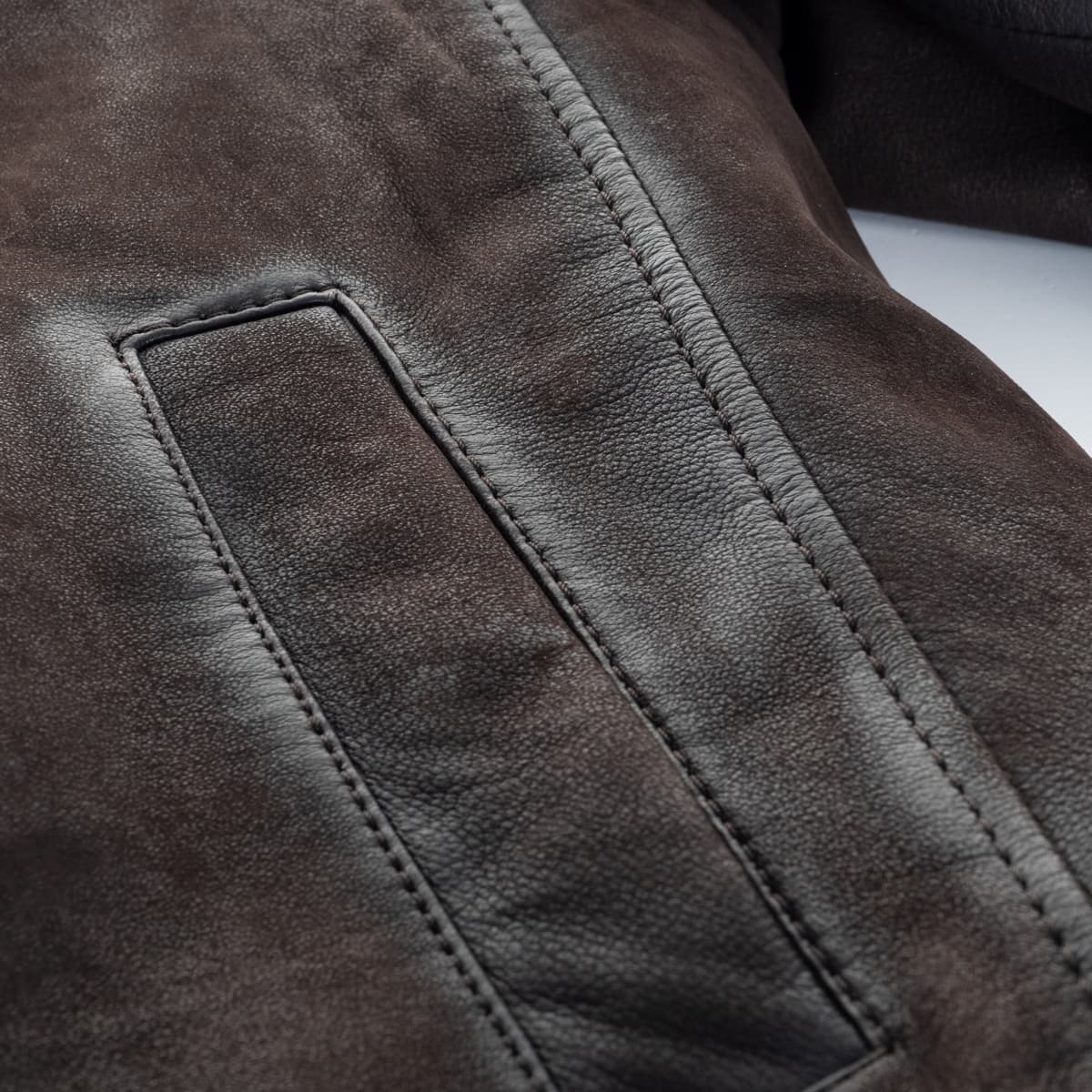 Lederjacke Noho Shearling Lammvelour