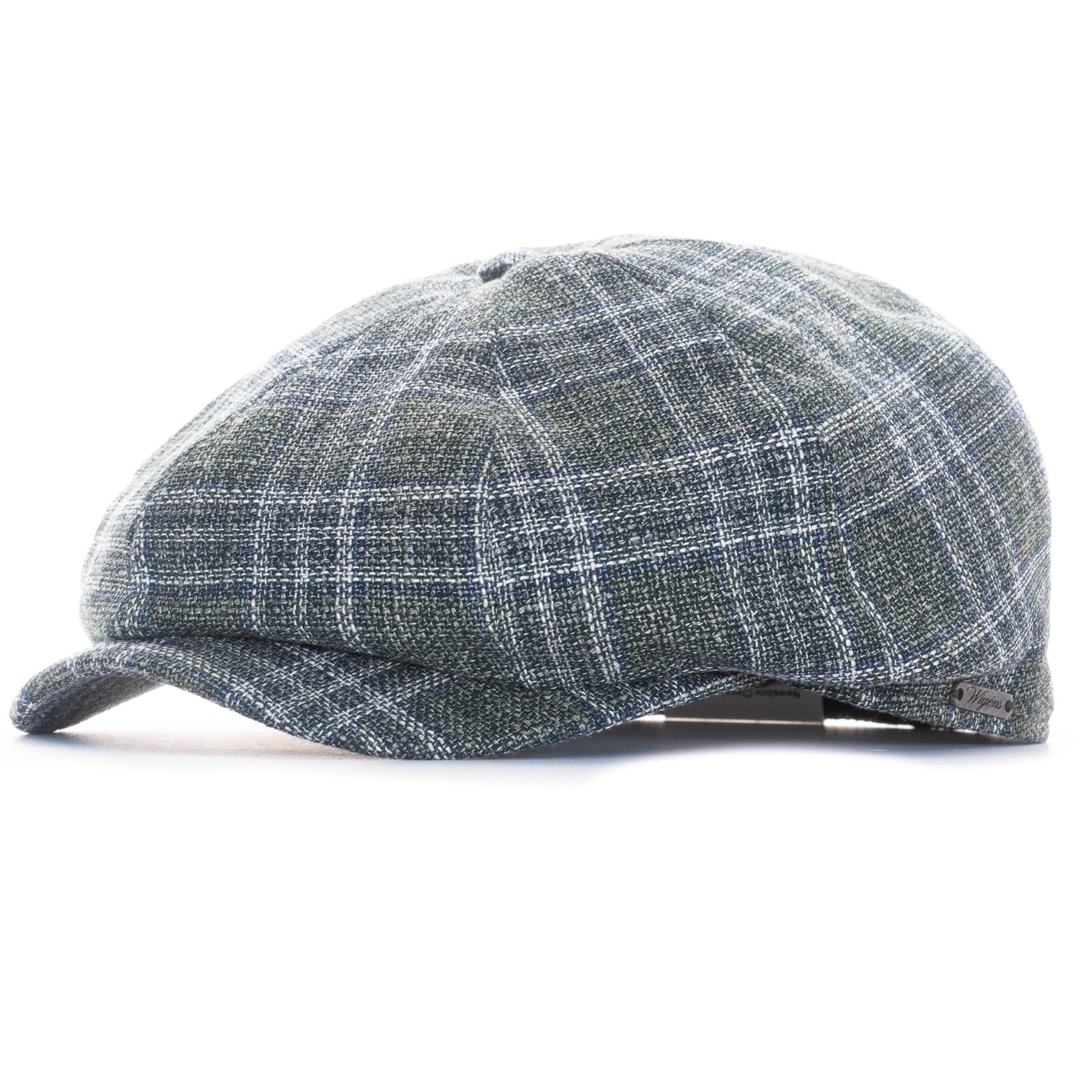  Newsboy Classic Cap Leinen-Wolle Grün