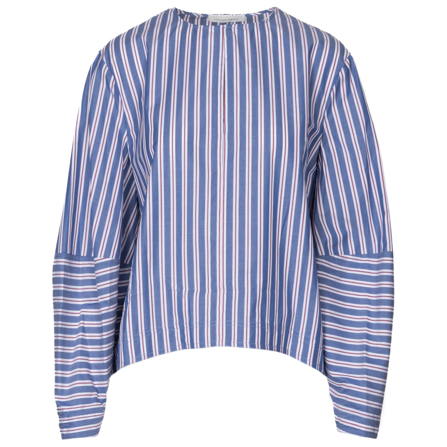 Gestreifte Baumwollbluse