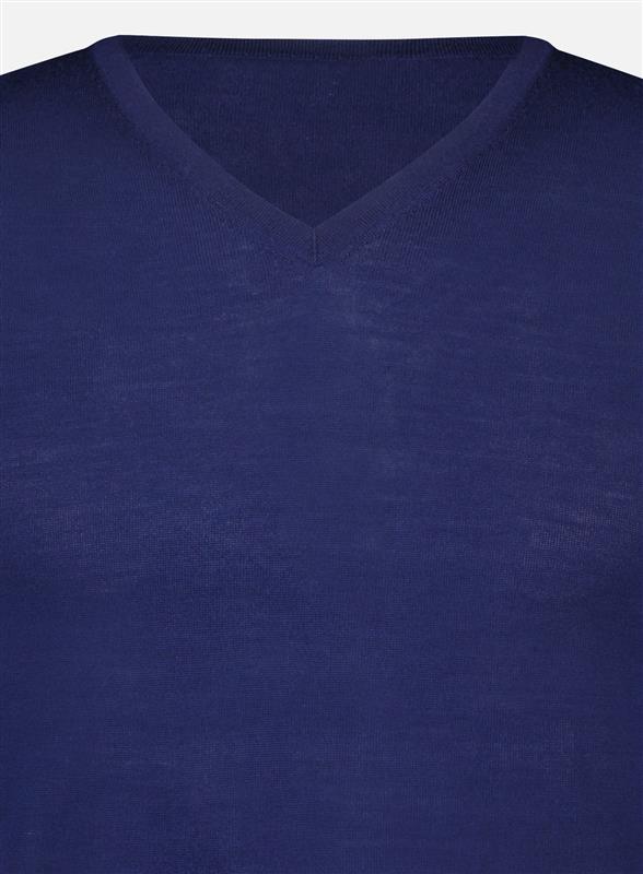 V-Neck Pullover London Merinowolle